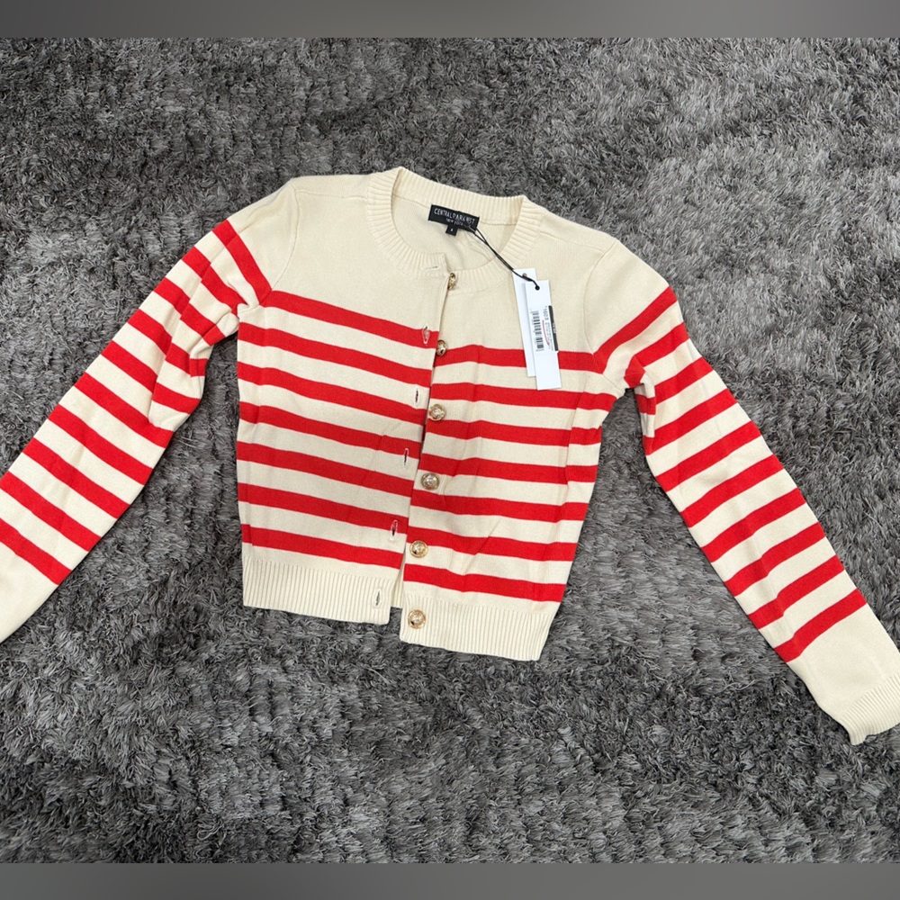 Central Park West cardigan with buttons